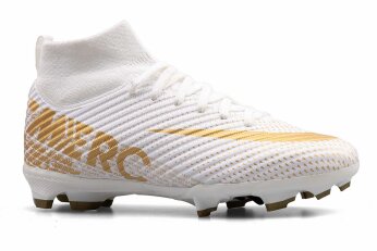 Air Laliga 700 Merdane Krampon Çoraplı - Beyaz/Altın - Air Laliga