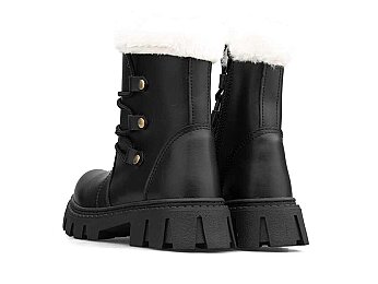 Waves 200 Patik Boot - Siyah/Cilt/Beyaz/Kürklü - 3