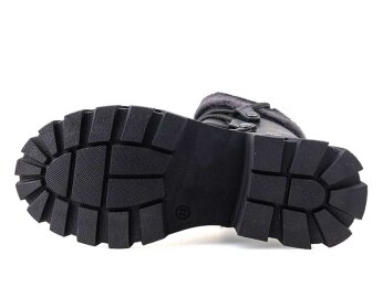 Waves 200 Patik Boot - Siyah/Cilt/Siyah Kürklü - 4