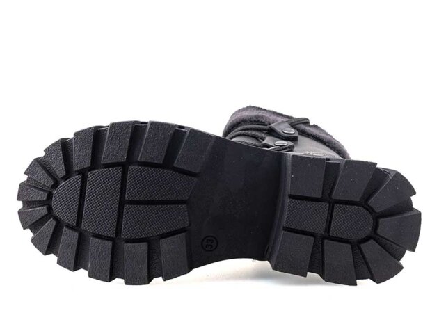 Waves 200 Patik Boot - Siyah/Cilt/Siyah Kürklü - 4